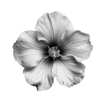 Black And White Cute Flower, Flower, Black And White, Nature PNG Transparent Image and Clipart ...