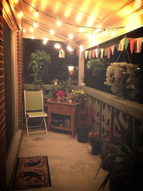 15 Small Balcony Lighting Ideas | Balcony decor, Balcony lighting, Small balcony design