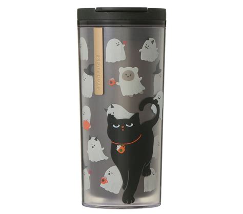 Starbucks "Halloween 2021 Mug Black Cat 296ml" "Halloween 2021 Crave Bottle Bearista Ghost Trid ...