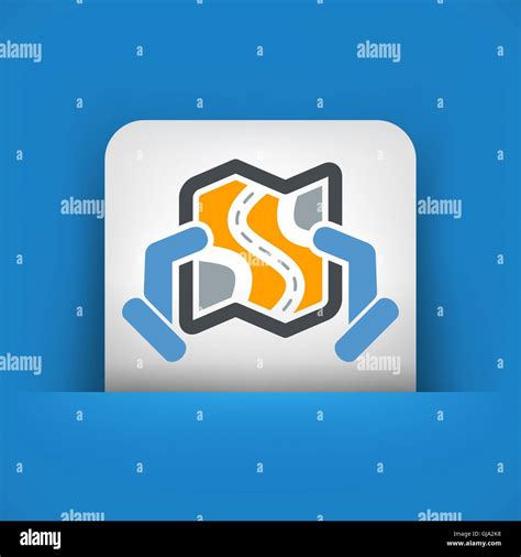 Road map icon concept Stock Vector Image & Art - Alamy