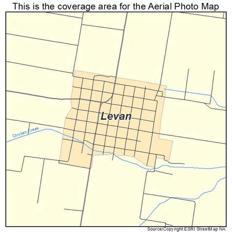 Aerial Photography Map of Levan, UT Utah