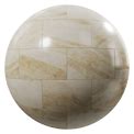 Honed Brick Bond Tiles Cappuccino Marble Texture - Poliigon