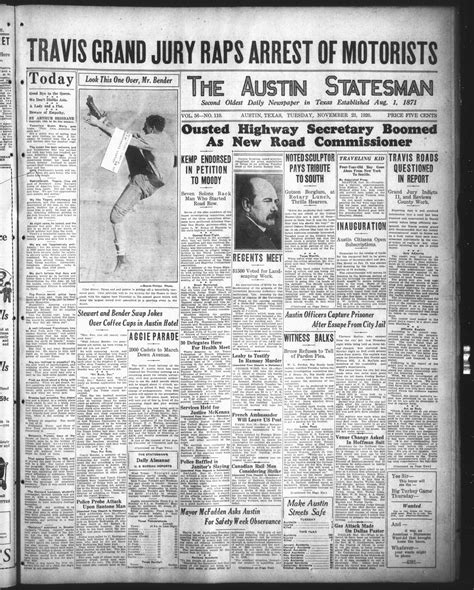 The Austin Statesman (Austin, Tex.), Vol. 56, No. 110, Ed. 1 Tuesday ...