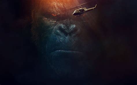 Download Huge Burning Orange Eyes Gorilla Wallpaper | Wallpapers.com