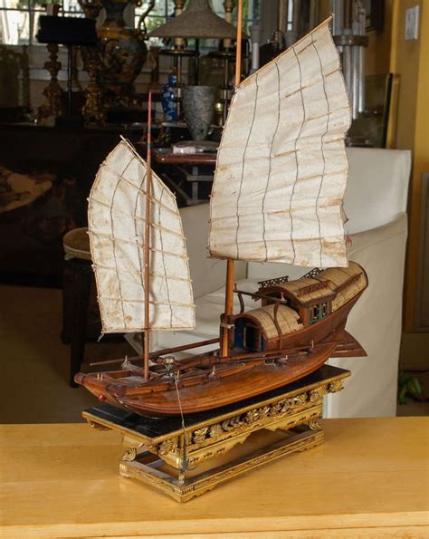 Finely Detailed Model of a Chinese Junk | Wooden ship models, Model ships, Model boats