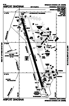 Seymour Johnson Afb Airport (GSB) - Map, Aerial Photo, Diagram