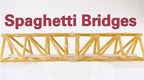 Spaghetti Bridges | Spaghetti bridge, Bridge, Civil engineering design