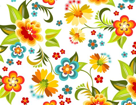 Colorful Floral Pattern | GraphicsKeeper.com | Vintage floral ...