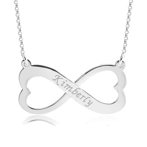 Infinity Symbol with Heart Necklace