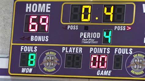 San Benito Greyhounds Basketball Game 2019 - YouTube