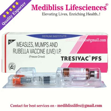 Measles Mumps And Rubella Vaccine at Rs 600/vial | R-vac in Pune | ID: 2852998946633