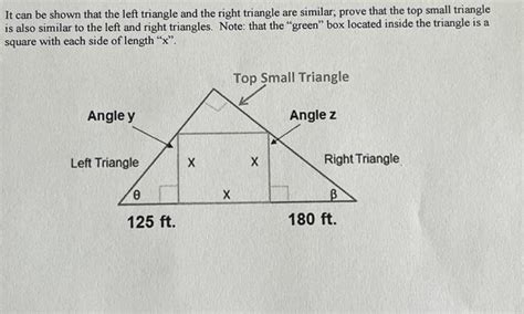 Solved It can be shown that the left triangle and the right | Chegg.com