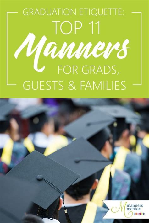 Don't miss these important graduation etiquette tips to help grads, guests, and families ...