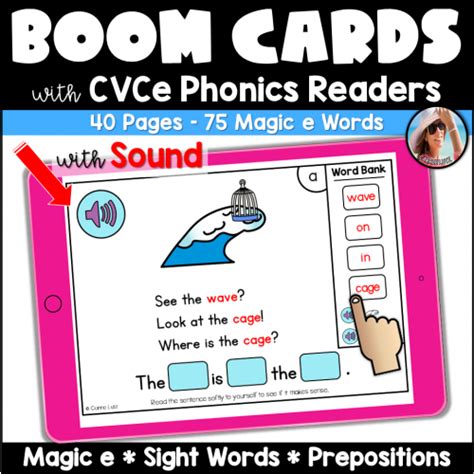 BOOM Cards Phonics Readers CVCe Words - Classroom Callouts