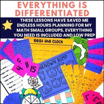 First Grade Guided Math - Balancing Equations and Equal Sign | Math Workshop