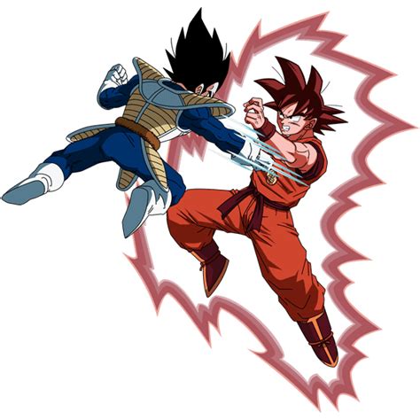 Goku vs Vegeta - Saiyan Saga render by maxiuchiha22 on DeviantArt | Anime dragon ball super ...