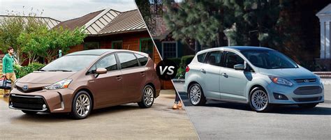 2015 Toyota Prius v vs 2015 Ford C-Max Hybrid