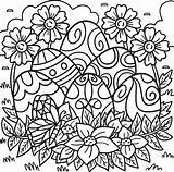 Easter Flowers Coloring Pages sketch template