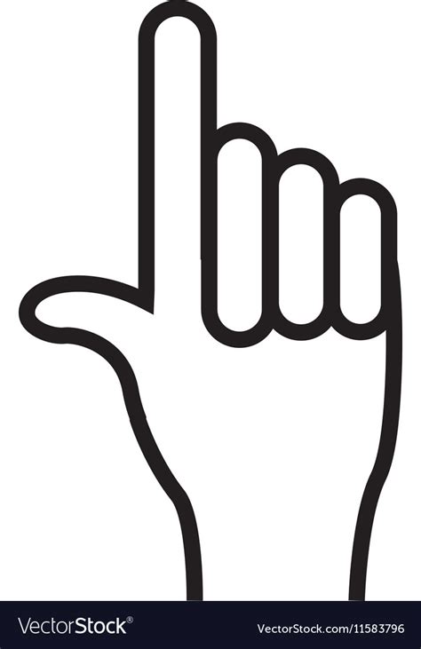 Hand gesture icon image Royalty Free Vector Image