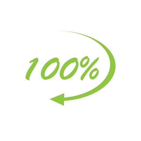 100 percent icon vector illustration design template 3698518 Vector Art ...