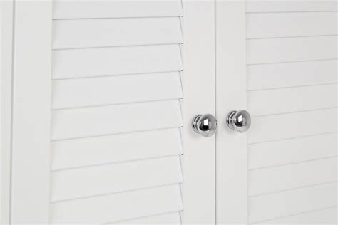 Premier Housewares Bathroom Storage Bathroom Cabinets Wall Mounted With Double Shutter Door For ...