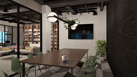 Modern Industrial Office Animation | Walkthrough Video on Behance