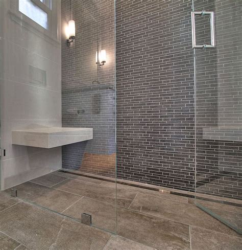 Popular bathroom features: Slot/linear drains and curbless showers - Acton ADU