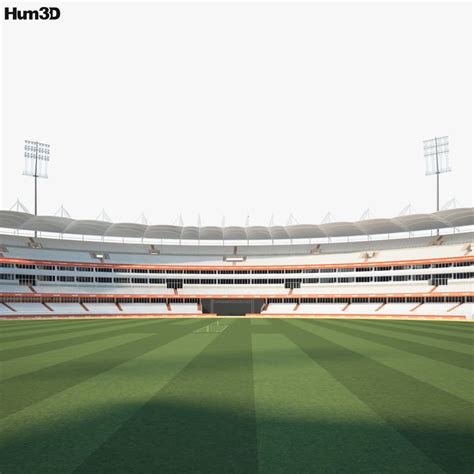 Rajiv Gandhi International Cricket Stadium 3D model - Download Stadium ...