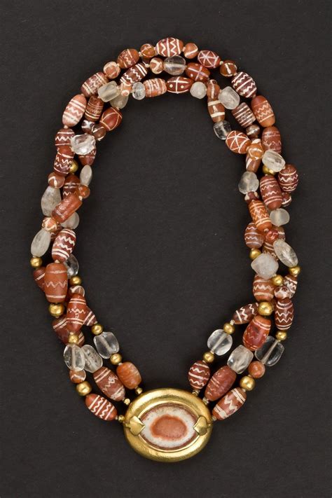 (Millennium Oldest Gold) Indus Gold Necklace. Indus Valley Civilization III. ca 2nd millennium ...