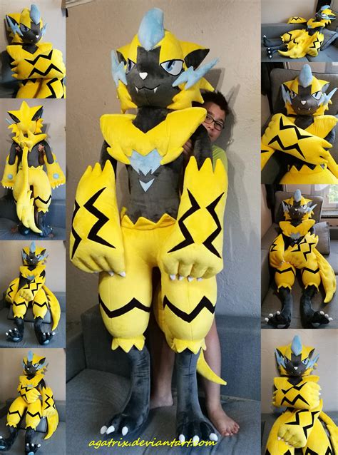 Life size (175cm-69inch) Zeraora plush by agatrix on DeviantArt