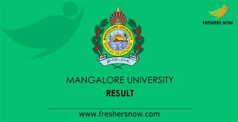 Mangalore University Results 2023 (Out) | UG, PG Sem Exam Result