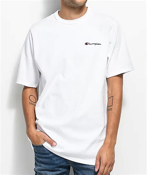 Champion Heritage Embroidered Script White T-Shirt | Zumiez.ca