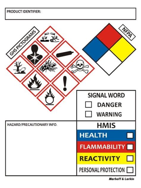 SDS OSHA Labels GHS Chemical Safety Data 4 X 3 Inches | Roll of 250 MSDS Sticker for sale online ...