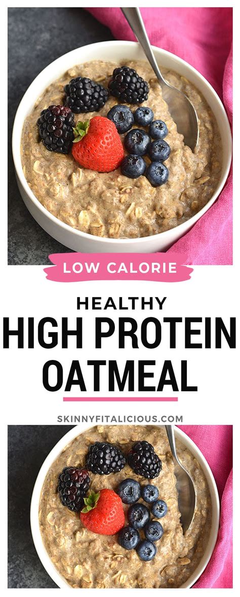 High Protein Oatmeal, How To Make Healthier Oatmeal {GF, Low Cal ...