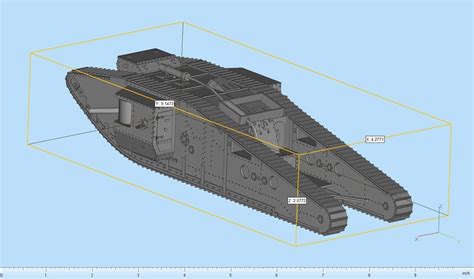 Mark IV Tank Highly Detailed 3D print model | CGTrader