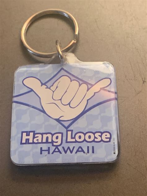 Hawaii Hang Loose Souvenir Keyring - Etsy