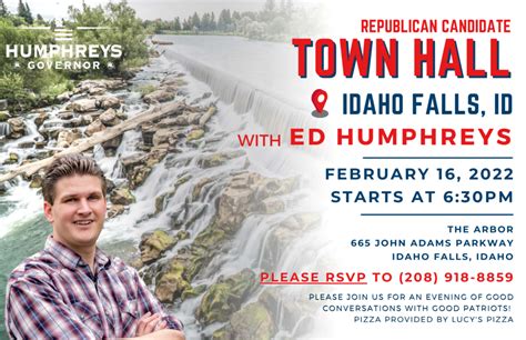 Idaho Falls Town Hall Public Event - Ed Humphreys For Governor