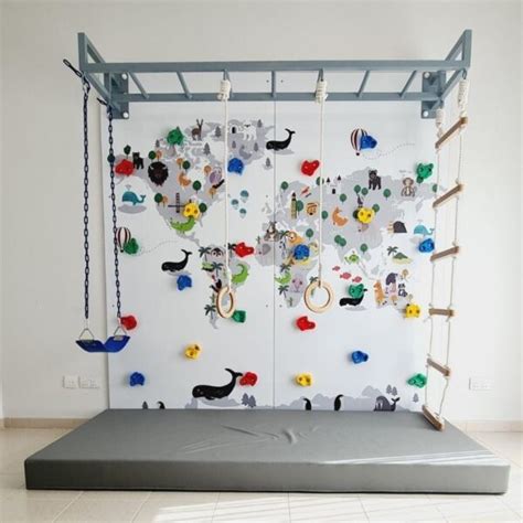 Buy Sensory Climbing Wall With Monkey Bars at Moon Kids Home