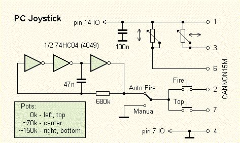 Computer Joystick Circuit Diagram | Electronic Circuits Diagram