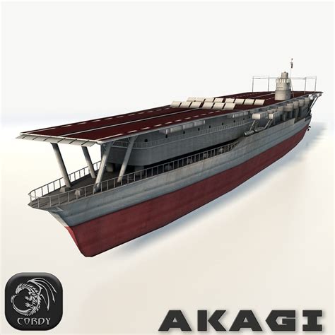 akagi aircraft carrier 3d model