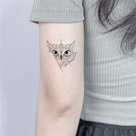 Athena Owl Temporary Tattoo, Fake Tattoo, Symbol Tattoo, Removable ...