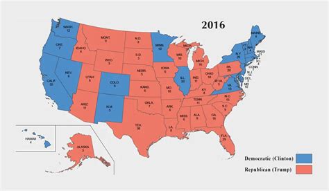 US Election of 2016 Map - GIS Geography