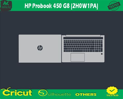 HP ProBook 450 G8 (2H0W1PA) Skin Vector Template - 4.00