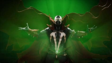 Download Spawn in Mortal Kombat 11: Intense Battle Action Wallpaper | Wallpapers.com