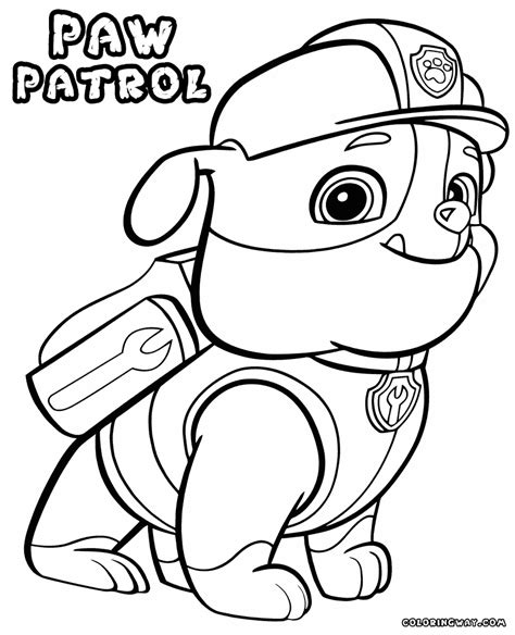 Chase Paw Patrol Coloring Pages at GetColorings.com | Free printable colorings pages to print ...