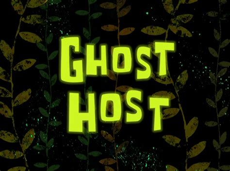 Ghost Host - Encyclopedia SpongeBobia - The SpongeBob SquarePants Wiki