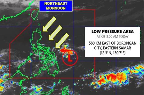 PAGASA monitorea LPA frente al este de Samar - Noticias Ultimas