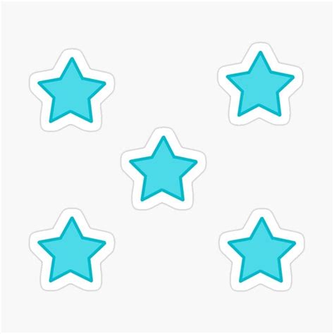 Blue Star Sticker Pack for Laptops and Water Bottles