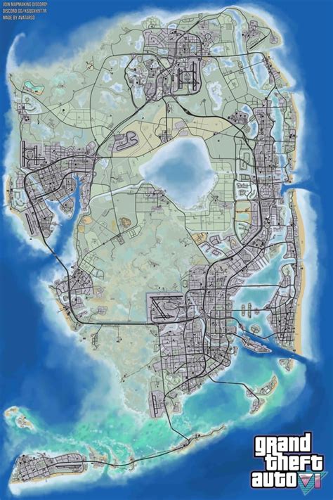 Grand Theft Auto VI: Vice City Map Idea. State of Floreada! : r/GTA6