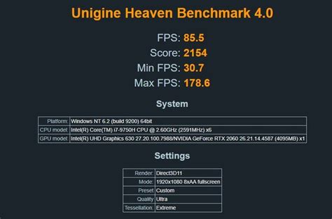 RTX 2060 Mobile Heaven Benchmark : r/nvidia